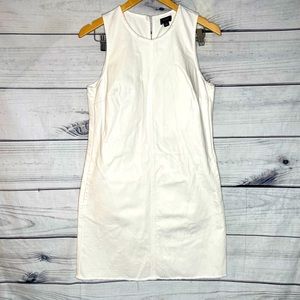 J. Crew White denim shift dress size 4